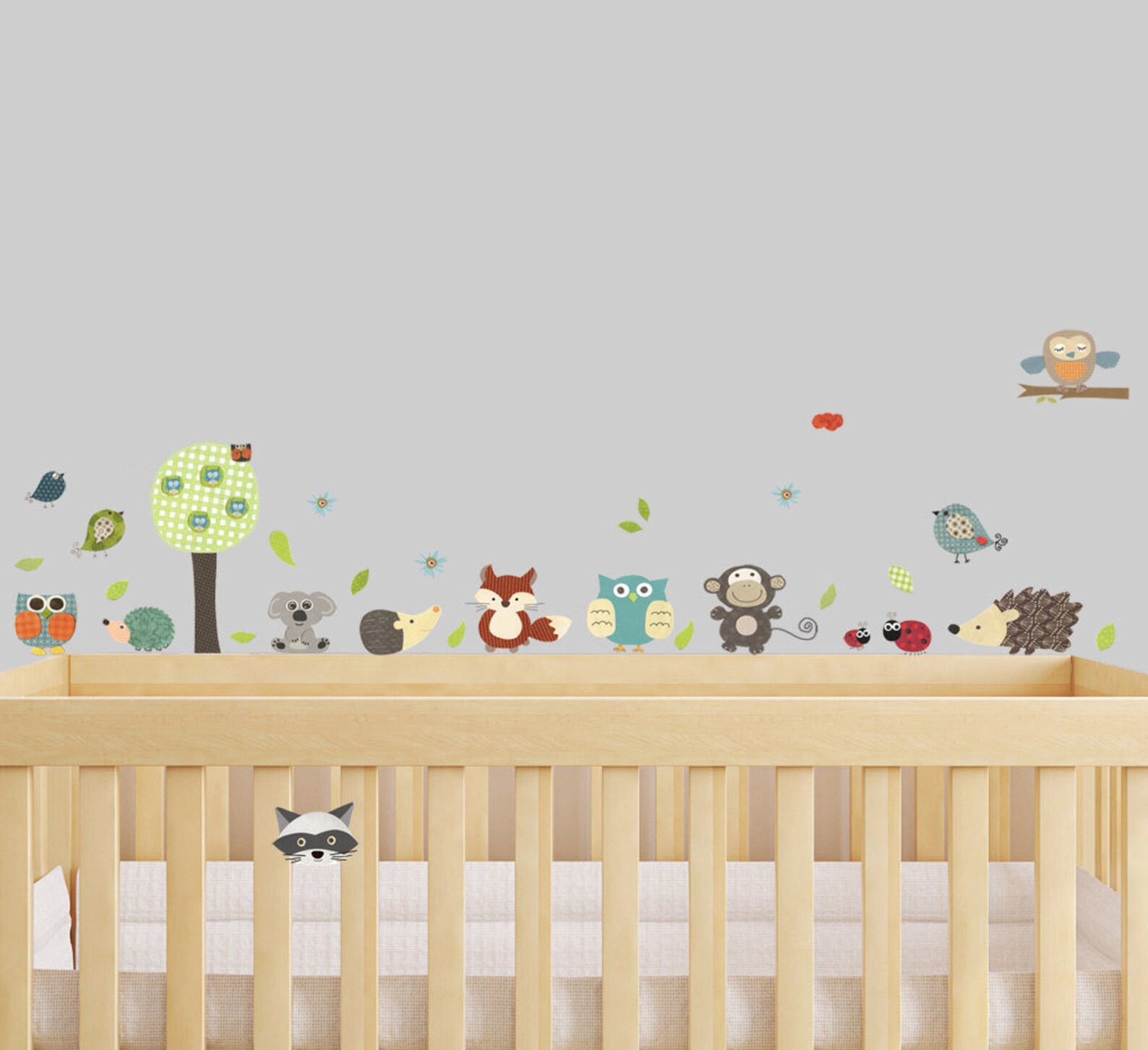 Woodland Animals Jungle Friends Wall Decals Baby Room Etsy