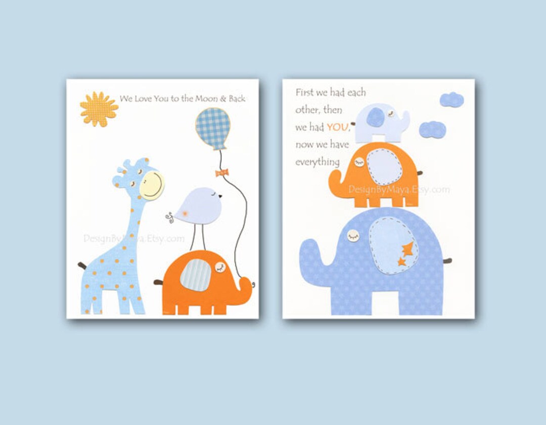 Kids Wall Art Decor Baby Boy Nursery Baby Room Wall Art - Etsy