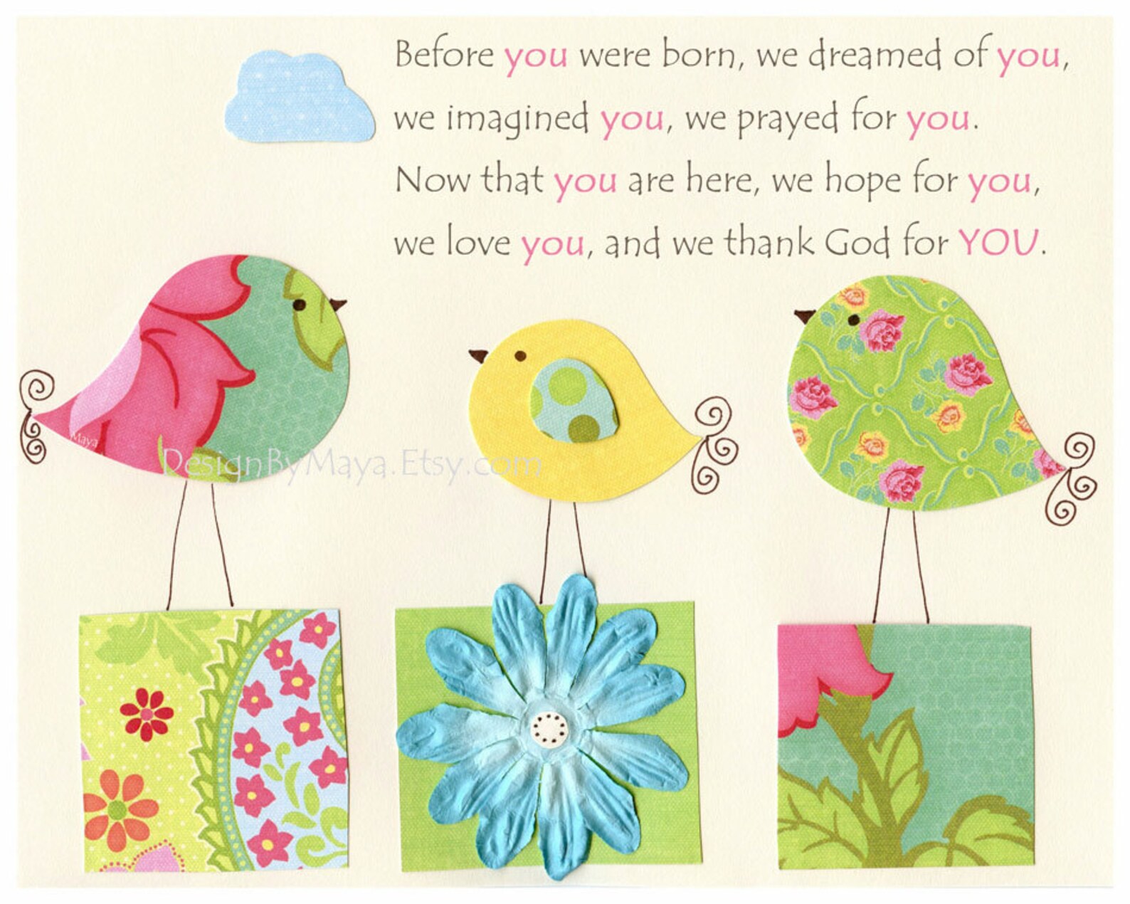 Nursery Print Baby Room Decor Nursery Art Love Birds Etsy