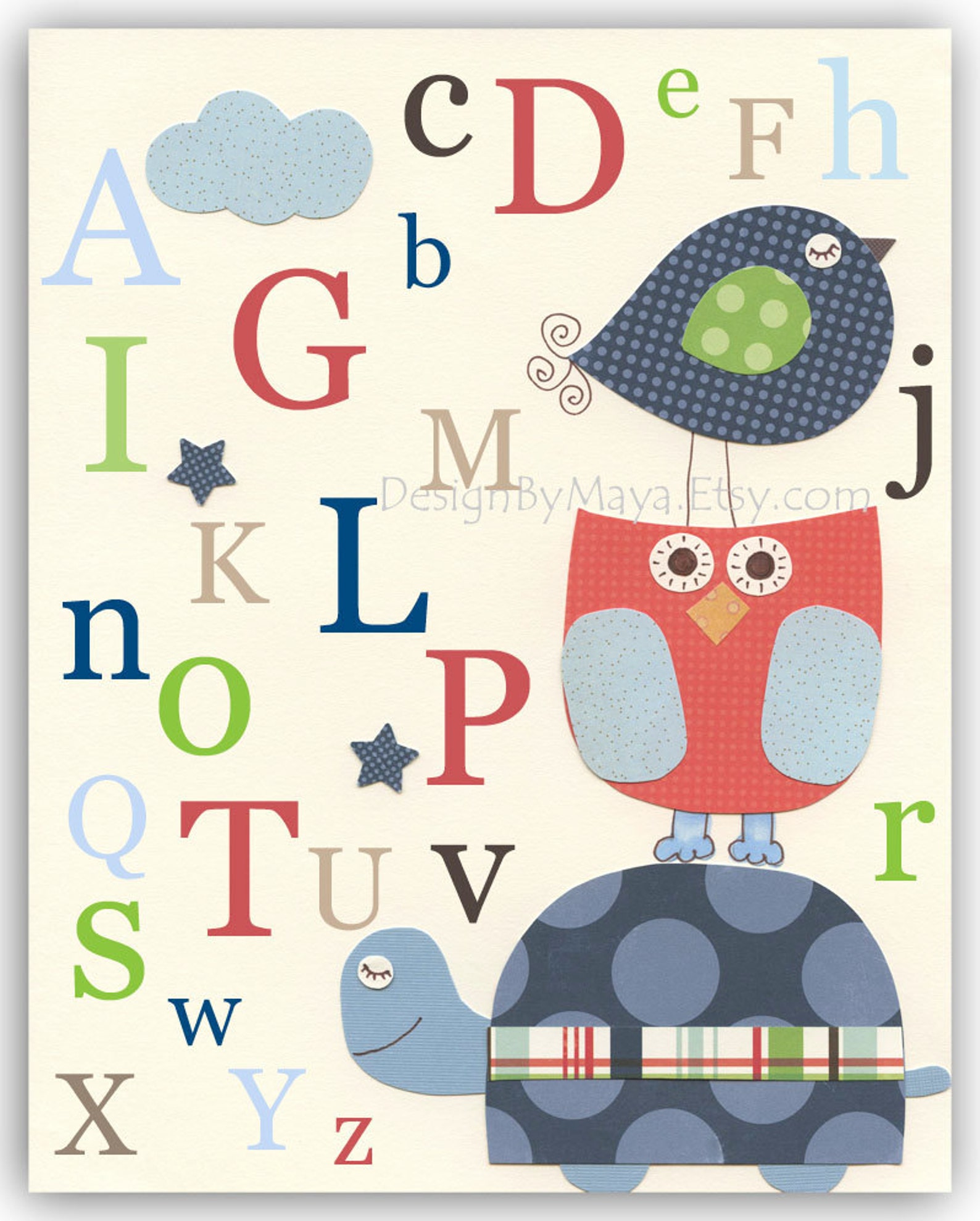 Baby Boy Room Decor Nursery Wall Art Art for Kids Owl Etsy