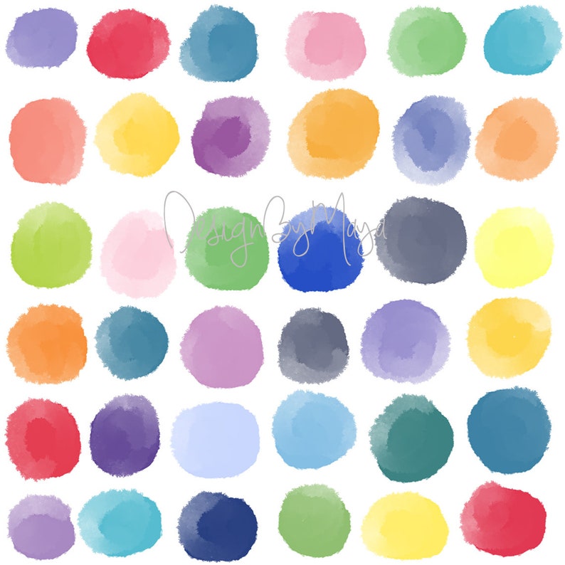 Rainbow Confetti Polka Dot Wall Decals Kids Room Nursery Etsy