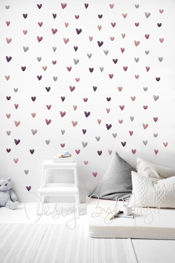 126 Pcs Pink Heart Wall Decals Removable Easy Paste Vinyl Pink Wall Stickers Baby Nursery Decor,Girls Room Decor,Living Room Decorations Wall Art? 126 Pcs Pink Heart Wall Decals Removable Easy Paste Vinyl Pink Wall Stickers Baby Nursery Decor,Girls Room Decor,Living Room Decorations Wall Art?