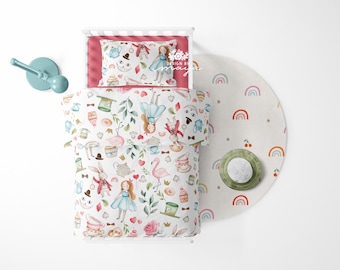 Alice In Wonderland Bedding Set: Duvet, Comforter, Woodland Animals, Safari, Sea, Space