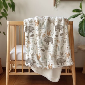 Cobertor de animais de estimação da floresta, berçário com mapa-múndi, cobertor de animais de estimação, roupa de cama para berçário de animais de estimação, ao redor do globo, pequeno explorador