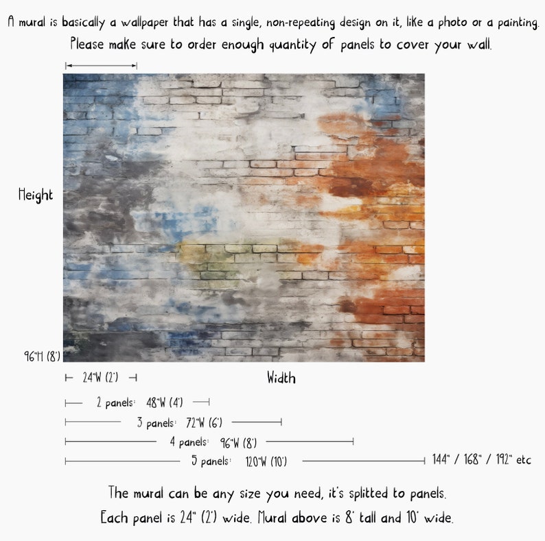 Graffiti Mural, Urban Wall Mural, Graffiti Brick Wall Mural, Big Boy