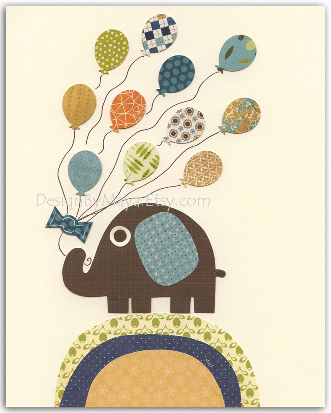 Baby Boy Room Decor, Nursery Wall Art Print, Baby Boy Room Art, Blue ...