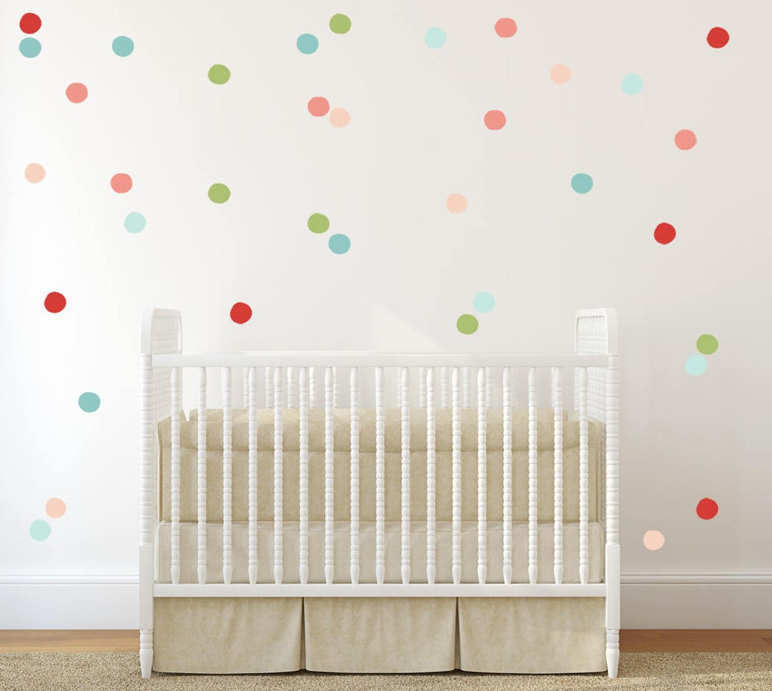 Polka Dots Wall Decals Baby Girl Room Baby Wall Decal Kids Etsy