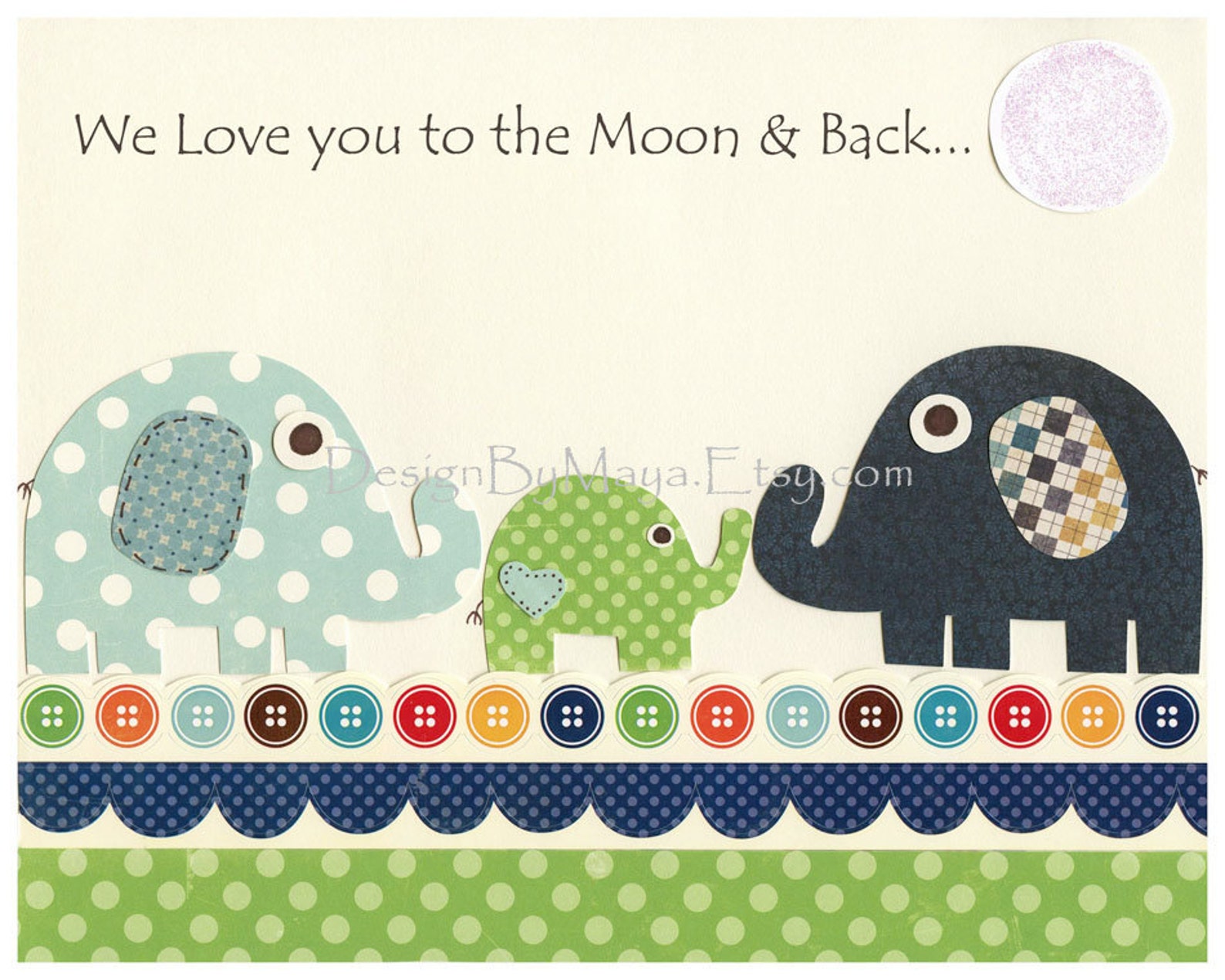 Baby Boy Room Nursery Wall Art Decor Art for Kids Elephant Etsy