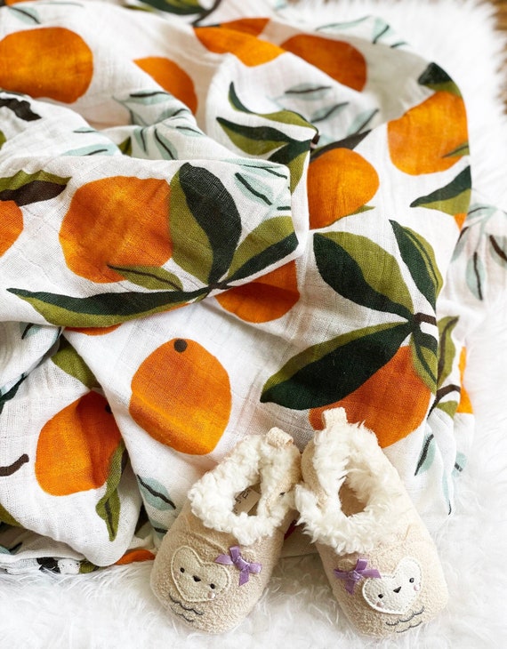 Clementine Muslin Blanket Boho Style Retro Baby Clementine