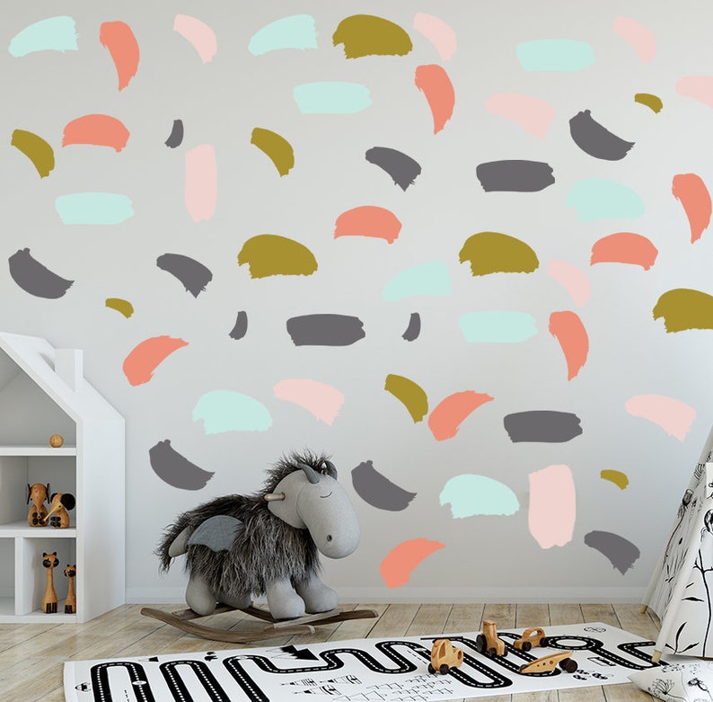 Earth Tones Decals Boho Style Nursery Kids Scandi Decor Etsy