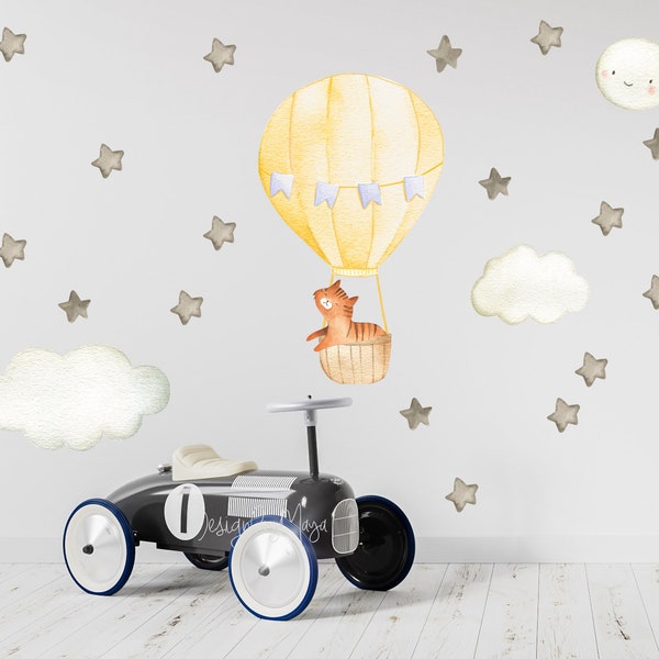 Hot Air Balloon Nursery Decal Etsy