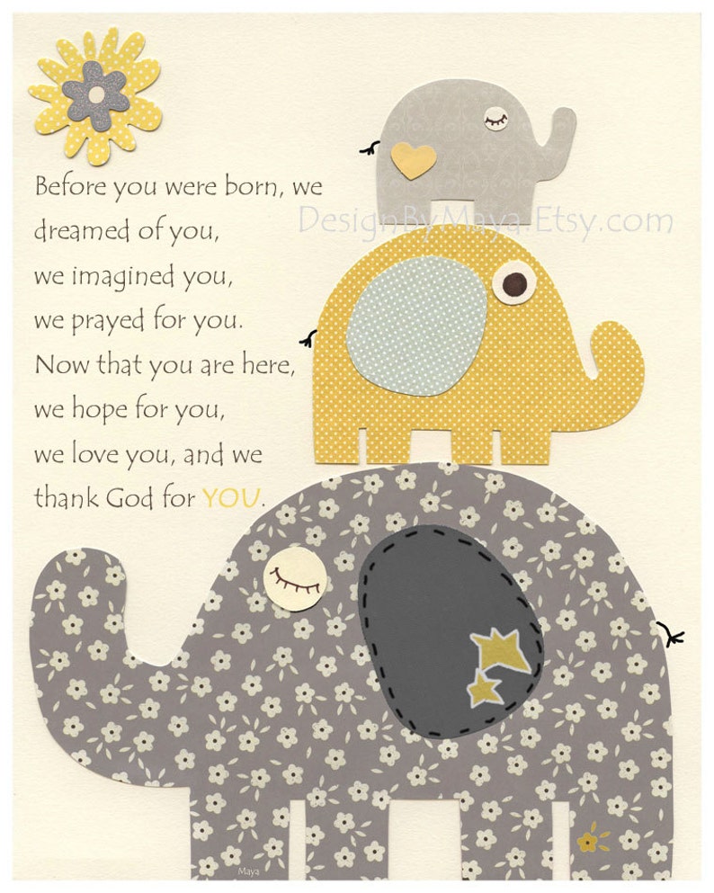 Kids Wall Art Nursery Decor // Baby Boy Room Art // Set of 4 Etsy