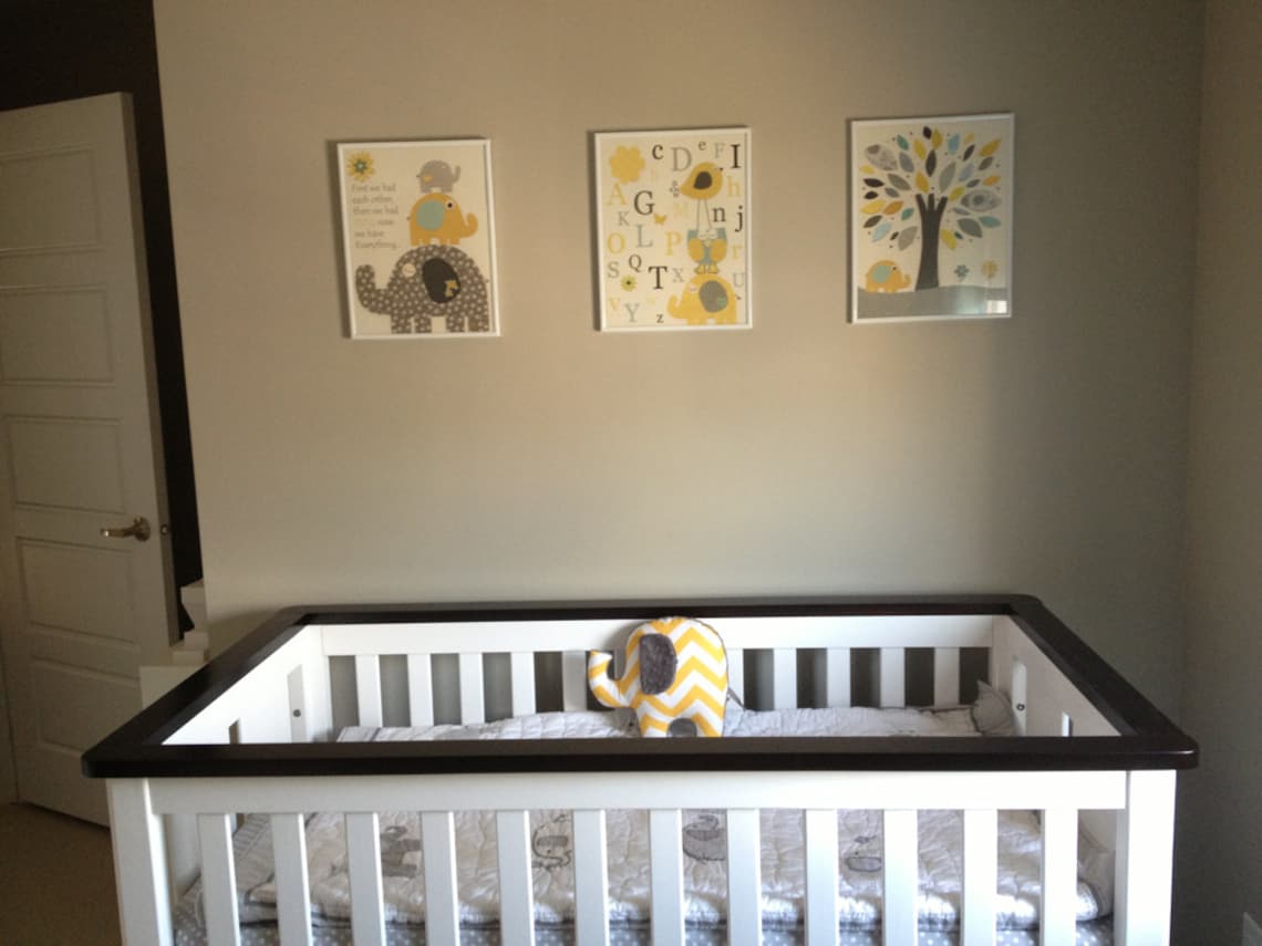 Kids Wall Art Nursery Decor // Baby Boy Room Art // Set of 3 Etsy