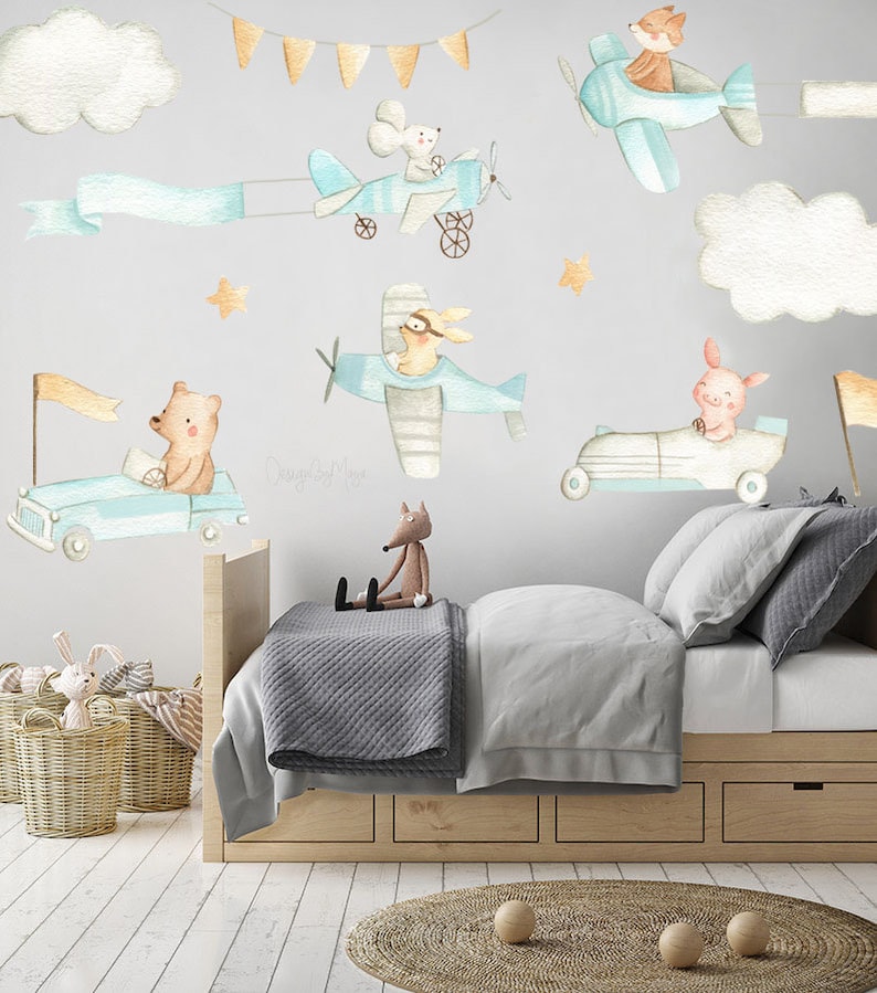 Transportation Nursery Baby Room Baby Decals Cars Decals Etsy