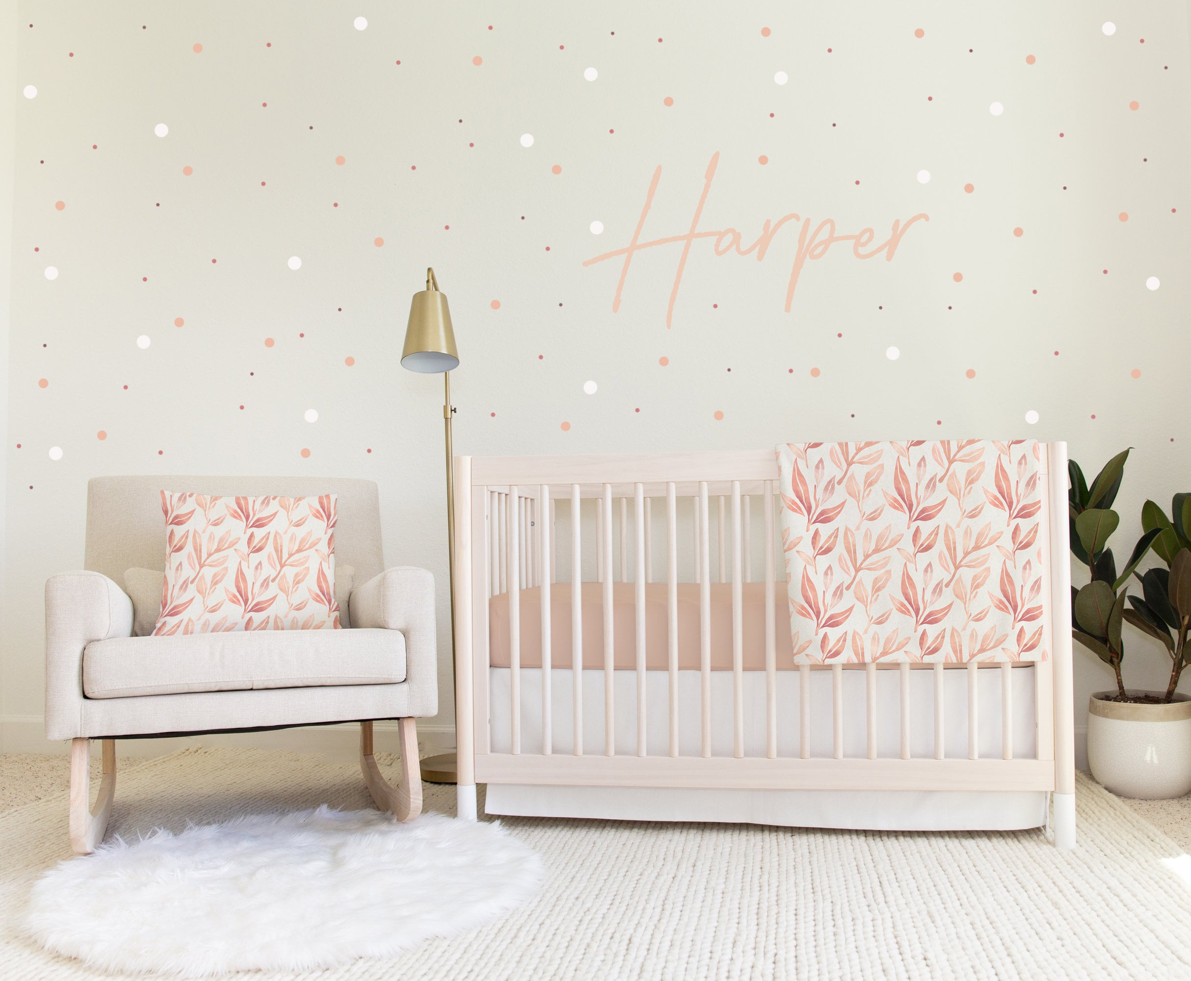 Boho Nursery Polka Dots Art Room Polka Dot Decals Murals Dots Etsy
