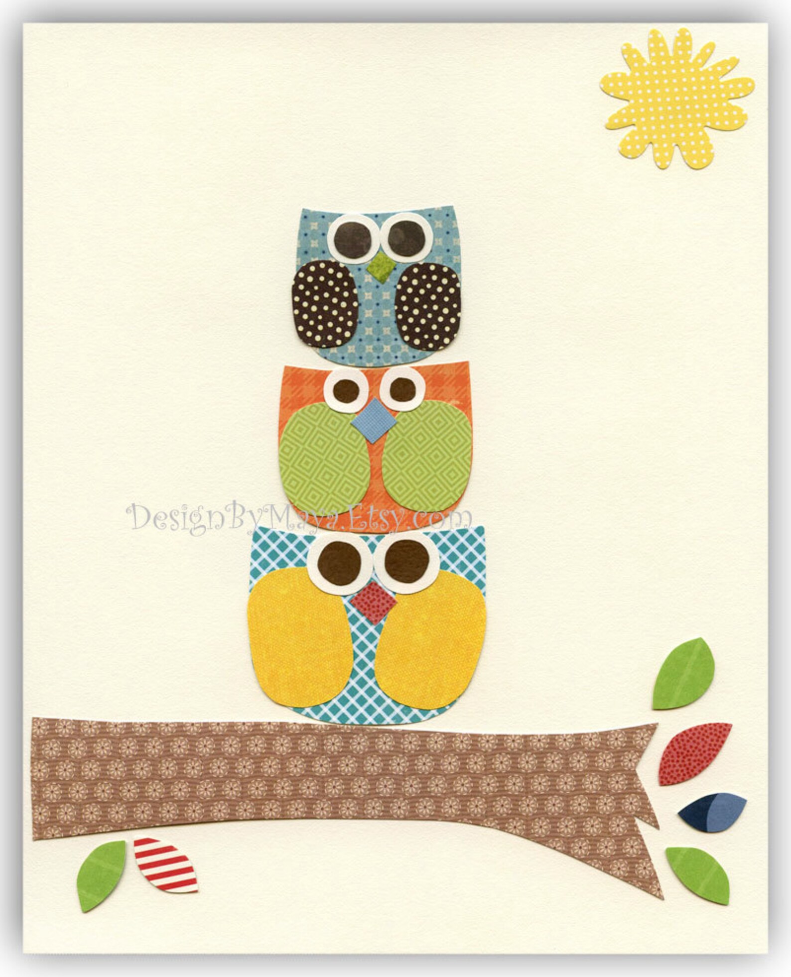 Owl Nursery Wall Art Decor Owl Art for Kids Nursery Wall Art - Etsy