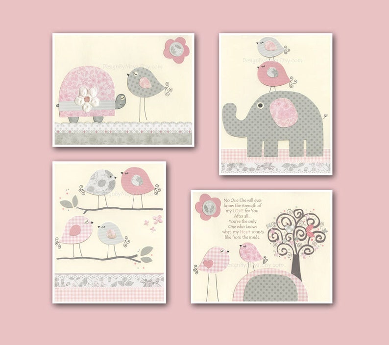 Baby Girl Art Nursery Wall Art Baby Girl Room Decor Nursery Etsy