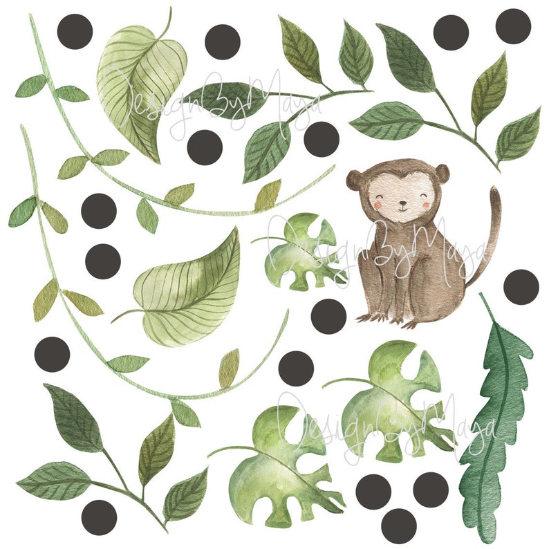 Safari Wall Stickers Baby Boy Decor Nursery Safari Nursery Etsy