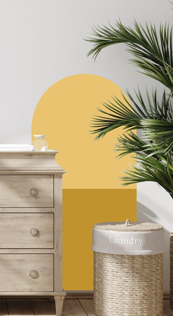 Boho Wall Stickers Arch Wall Decals Boho Nursery Decor Half Etsy