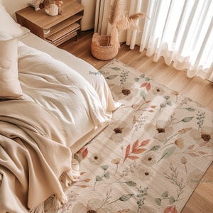 Spielzimmerteppich, Spielzimmerteppich, Spielzimmerteppich, Spielzimmerteppich mit Wildblumen, Weltkarte, Waldtiere