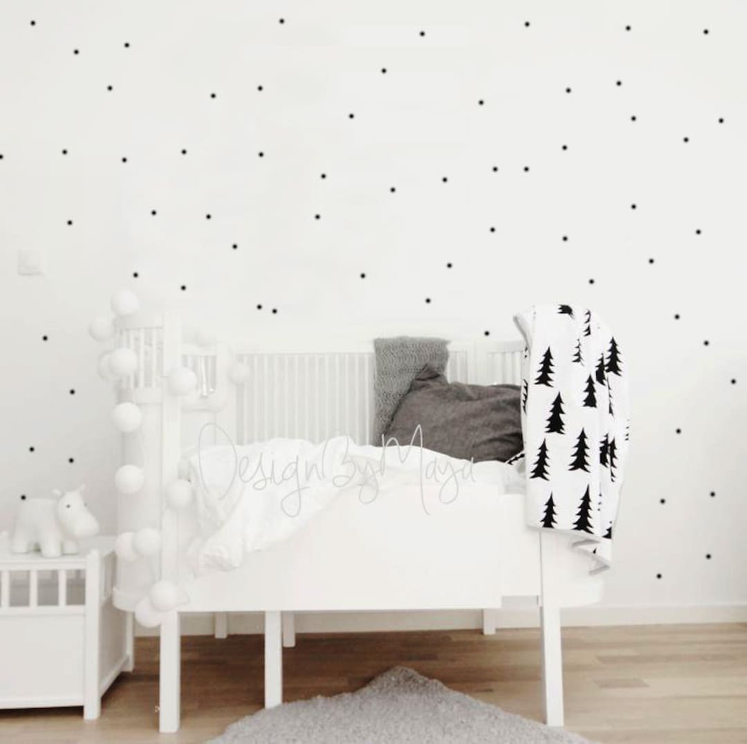 Polka Dot Wall Decals: Boho Nursery, Kids Room Decor - Etsy