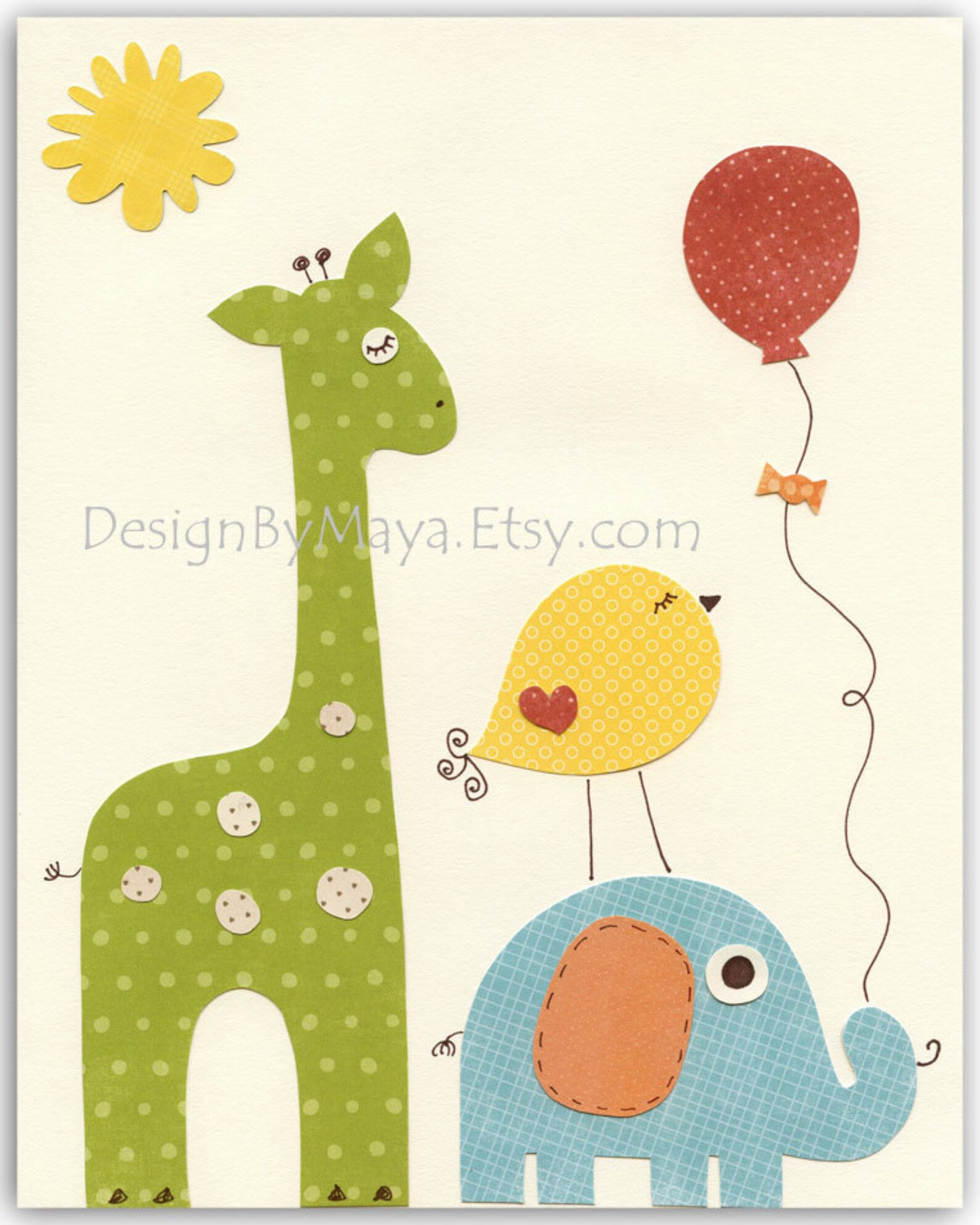 Baby Room Decor Nursery Art Decor Kids Print Baby Birds... Etsy