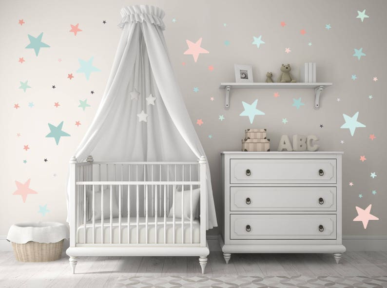 NEW Baby Nursery Wall Decals modern nursery art Baby | Etsy