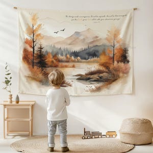 Tapeçaria Mapa Mundi: Decoração para Quarto Infantil, Arte de Parede para Sala de Jogos Forest