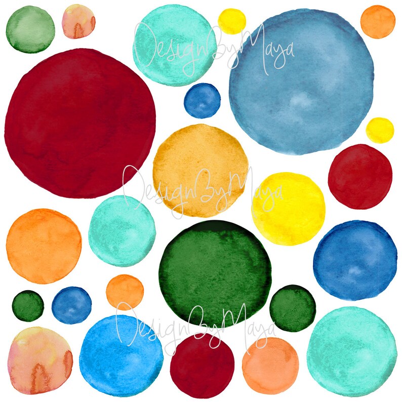 Fabric Stickers Polka dots Wall Decals Hand drawn Polka dot Etsy