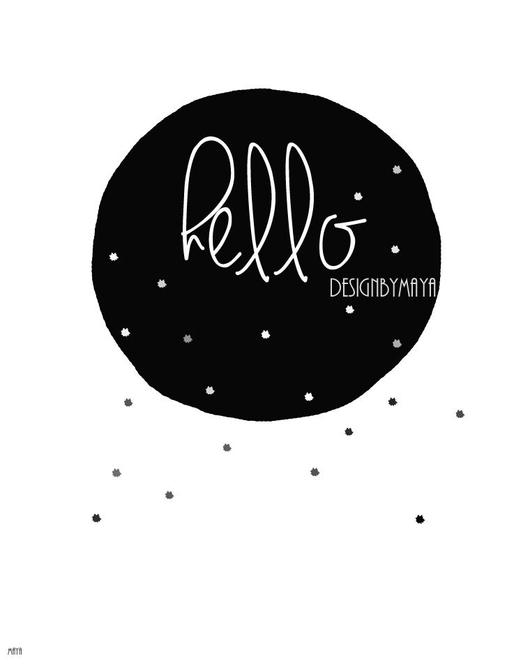 Nursery Wall Art Baby Room Decor Children Art Black and Etsy Canada