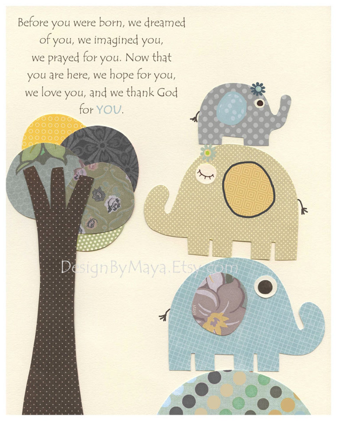 Kids Wall Art Nursery Decor // Baby Boy Room Art // Set of 3 Etsy