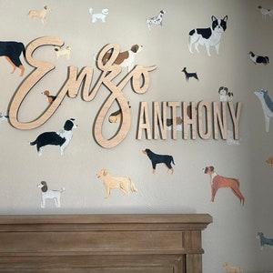Dogs decal, Nursery decals, Nursery Wall Decals, Dogs Decals, Baby Wall Decor, Kids Decals, puppies Decals, Nursery Decor, Dog wall stickers