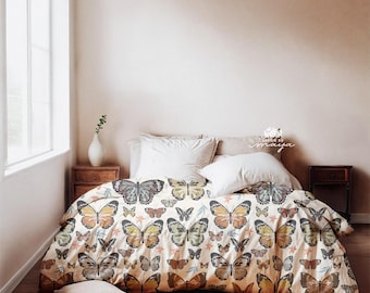 Rainbow Leaves Microfiber Duvet: Whimsical Woodland Bedding