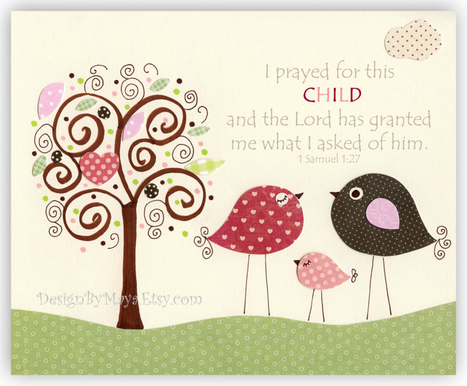 Nursery Wall Art Decor Children Art Print Baby Girl Room Etsy