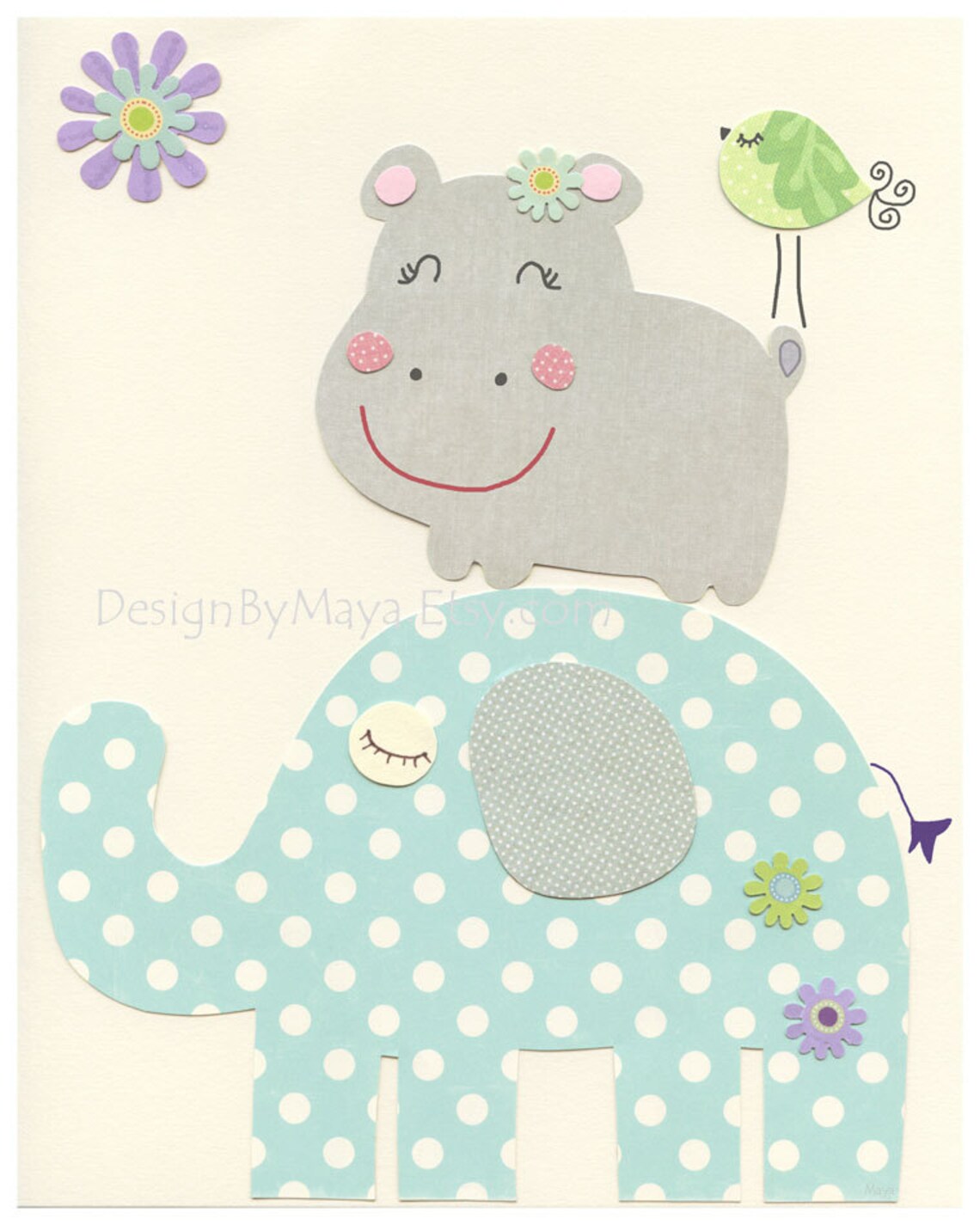 Kids Wall Art Nursery Decor Carter Zoo Garden Baby Girl Etsy