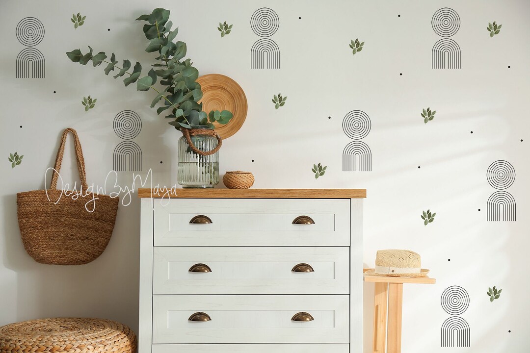Minimalist Rainbow Wall Decals: Boho Nursery Decor - Etsy
