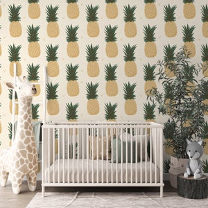 Pineapple Wallpaper: Boho Nursery Decor Cling