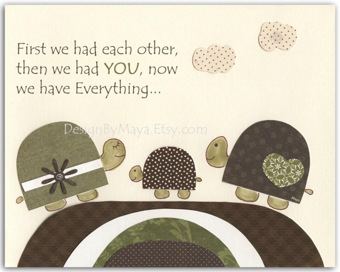 Baby Room Wall Art, Nursery Art Decor, Kids Print, Baby Turtle... First