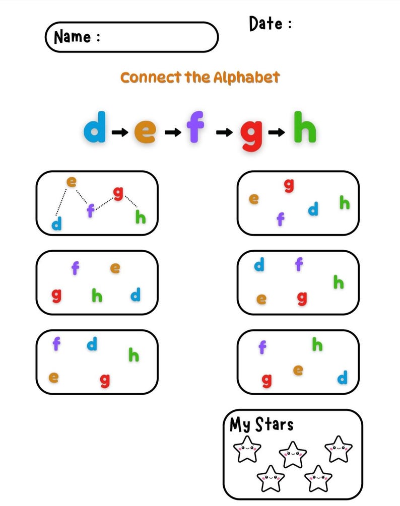 Alphabet Tracing Worksheets for Kids | ABC Writing Practice | Preschool ...