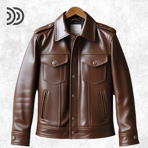 Handmade Brown Leather Jacket for Men | Brown Leather Jacket | Gift For Him | Genuine Leather Jacket Men’s Handmade | Leather Bomber Jacket