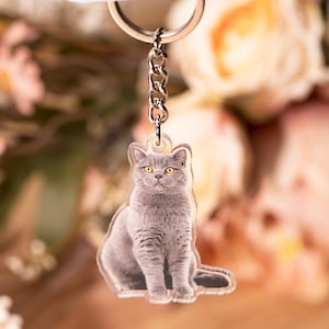 Custom Face Acrylic Keychain, Baby Face Keychain, Pet Photo Keychain, Custom Acrylic Charm, Couple Gifts, Memorial Gift Idea, Christmas Gift
