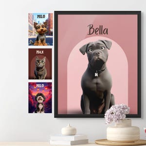Custom Disney-Cartoon Pet Portrait | Personalized Portraits | Gifts for Birthday, Anniversary & More | Custom Pet Art | Digital and Prints