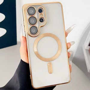 Samsung Galaxy Mobilskal | Minimalistiskt Transparent Magsafe | S26-S21, Note 20, Note 10