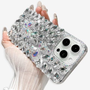 Luxury Diamond Rhinestone iPhone Case Bling Case iPhone Rhinestone Phone Case for iPhone 16 15 14 13 12 Pro Max Plus Phone Cases iPhone 15