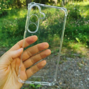 Genomskinligt silikonskal till Samsung Galaxy | Minimalistiskt skyddande fodral