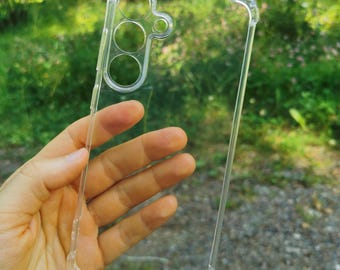 Genomskinligt silikonskal till Samsung Galaxy | Minimalistiskt skyddande fodral