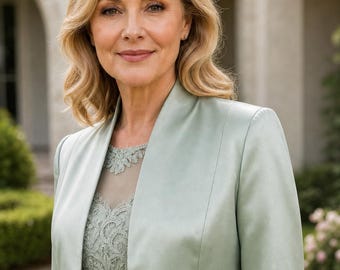 Sage Green Silk Cropped Bolero Jacket, Elegant Formal Cover Up