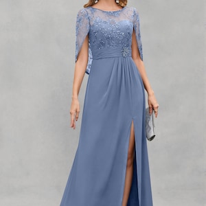 princess polly baby blue dress Slate Blue Formal Dress