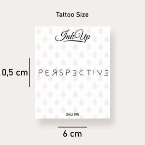 Perspectief op tijdelijke tatoeages