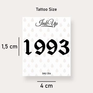 Temporary tattoo 1993